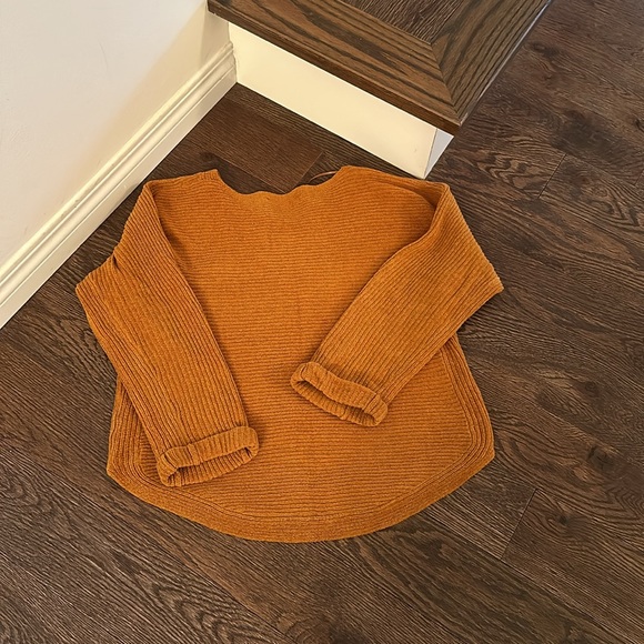 Monk & Lou Ribbed Sweater size small - burnt orange - Picture 7 of 9